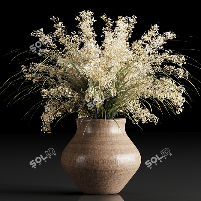 Blooming Beauty: 11-Piece Bouquet 3D model image 2