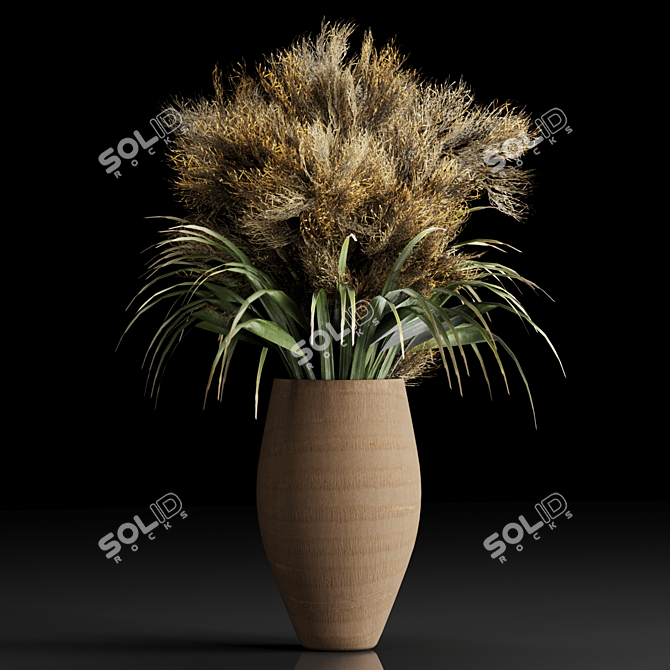 Blooming Beauty: 11-Piece Bouquet 3D model image 3