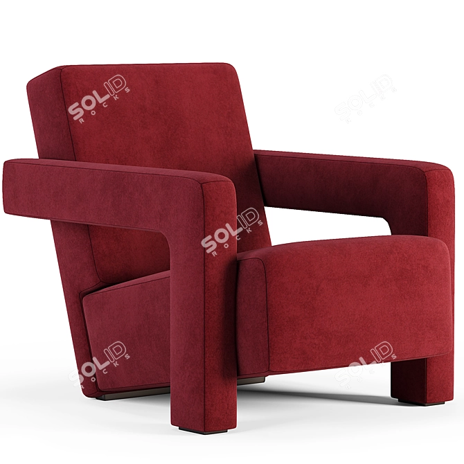 Utrecht Armchair: Sleek Modern Design 3D model image 1