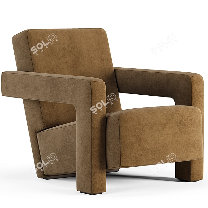 Utrecht Armchair: Sleek Modern Design 3D model image 2