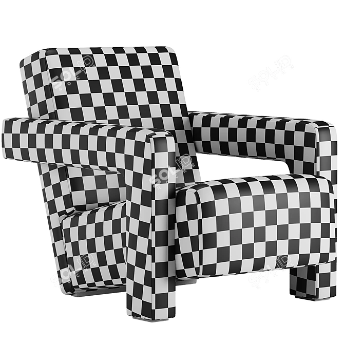 Utrecht Armchair: Sleek Modern Design 3D model image 3