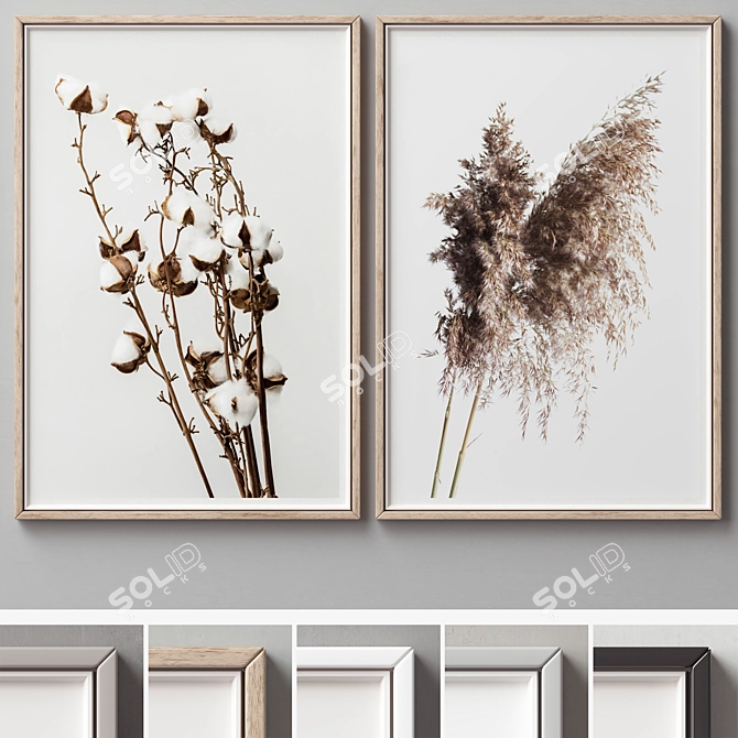 Versatile Picture Frames Set -299 3D model image 1