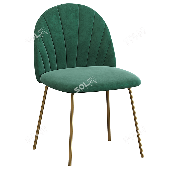 Luxury Dubai Dining Chair 3D model image 3