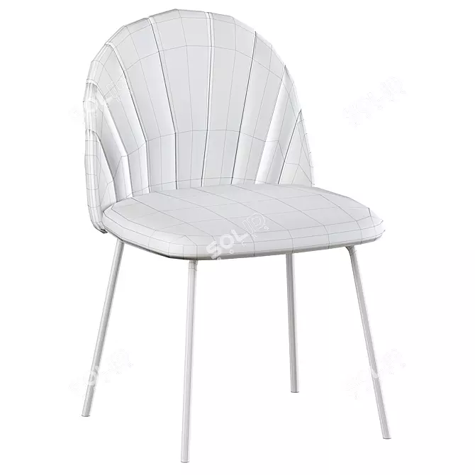 Luxury Dubai Dining Chair 3D model image 1