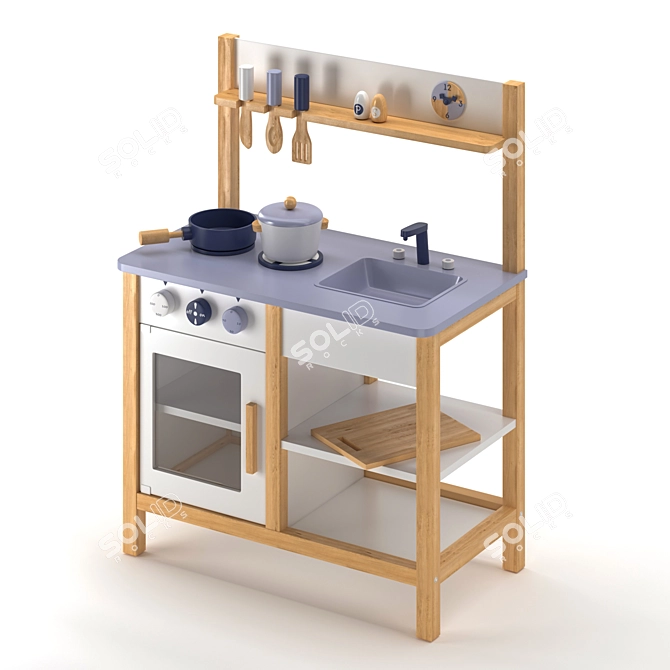 Nunukids Kids Kitchen Playset 3D model image 1