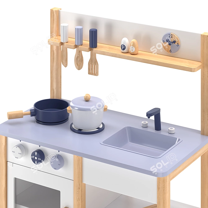 Nunukids Kids Kitchen Playset 3D model image 7