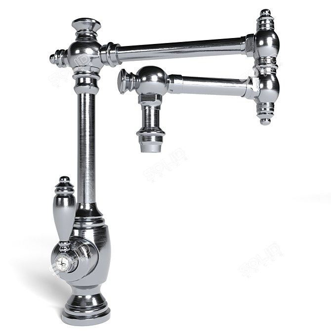 Elegant Waterstone Kitchen Faucet 3D model image 2