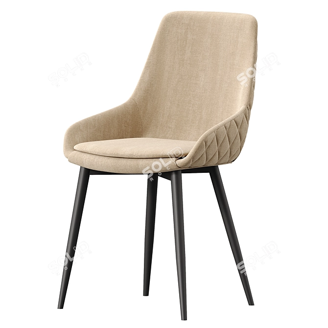 Gerti Chair: Modern & Stylish Seating 3D model image 2