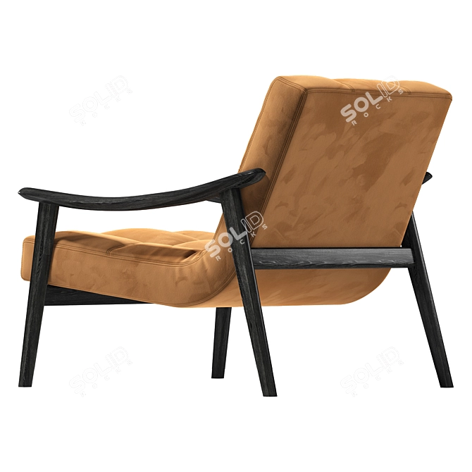 MINOTTI Fynn: Luxurious Contemporary Armchair 3D model image 4