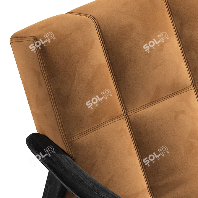 MINOTTI Fynn: Luxurious Contemporary Armchair 3D model image 5