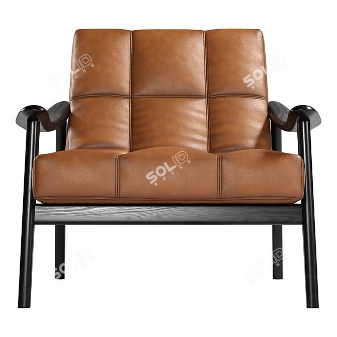 MINOTTI Fynn: Luxurious Contemporary Armchair 3D model image 10