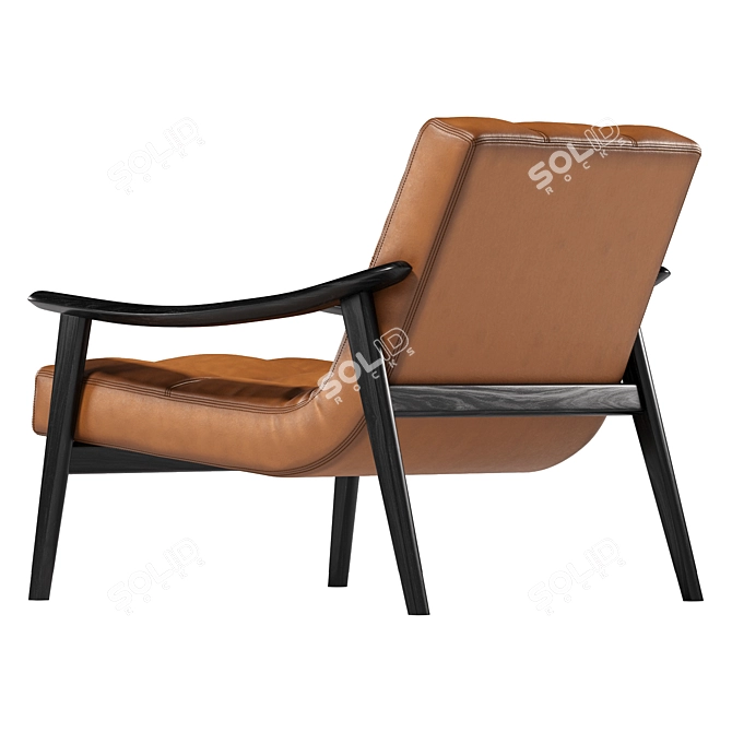 MINOTTI Fynn: Luxurious Contemporary Armchair 3D model image 11
