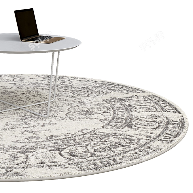 Elegant Circle Rugs | No. 233 3D model image 2