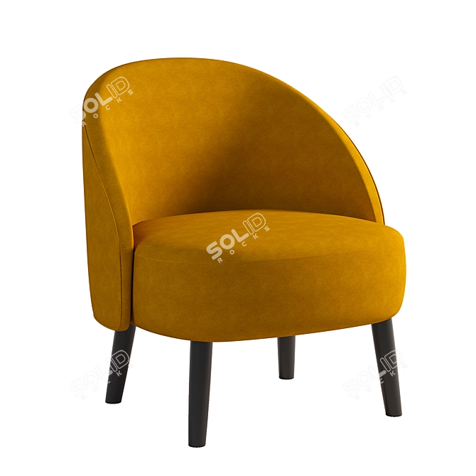 Ginger Chair: Stylish Seating Solution 3D model image 1