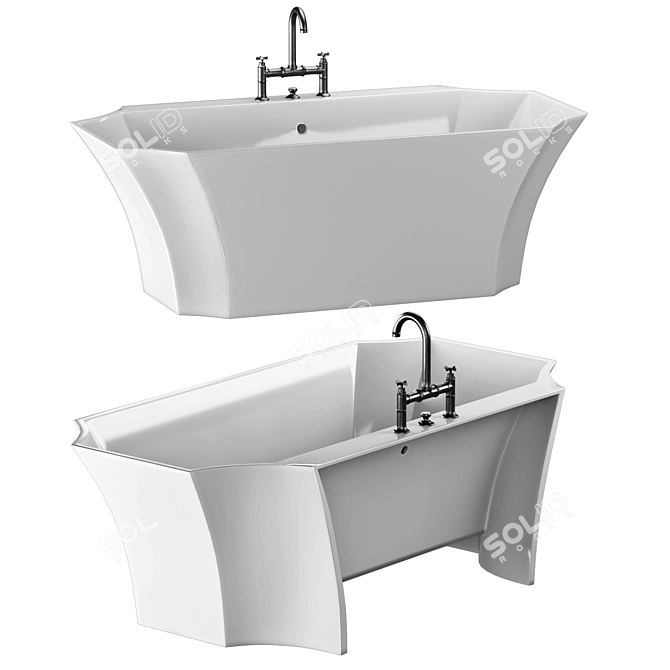 Luxury La Donna Bathtub | Marmorin Design 3D model image 2