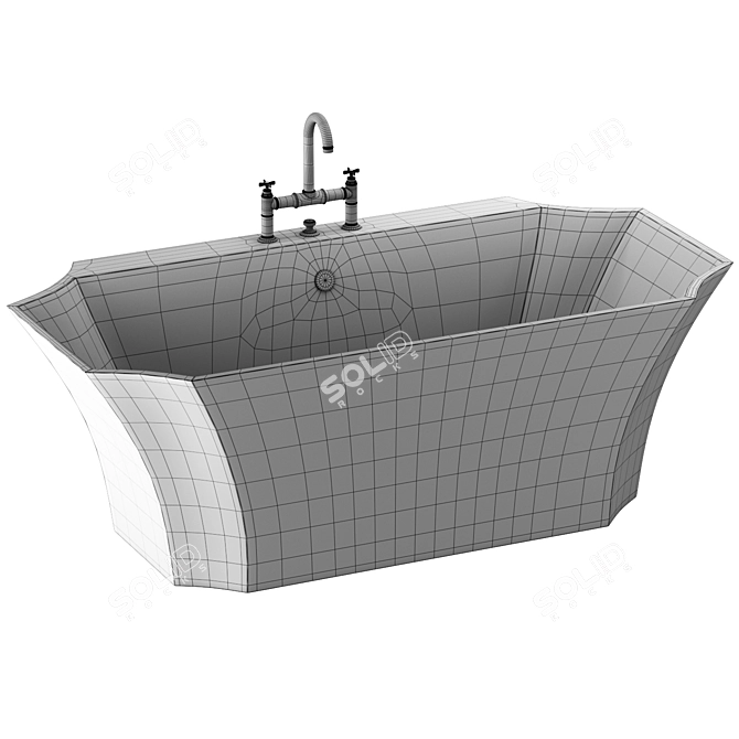 Luxury La Donna Bathtub | Marmorin Design 3D model image 4