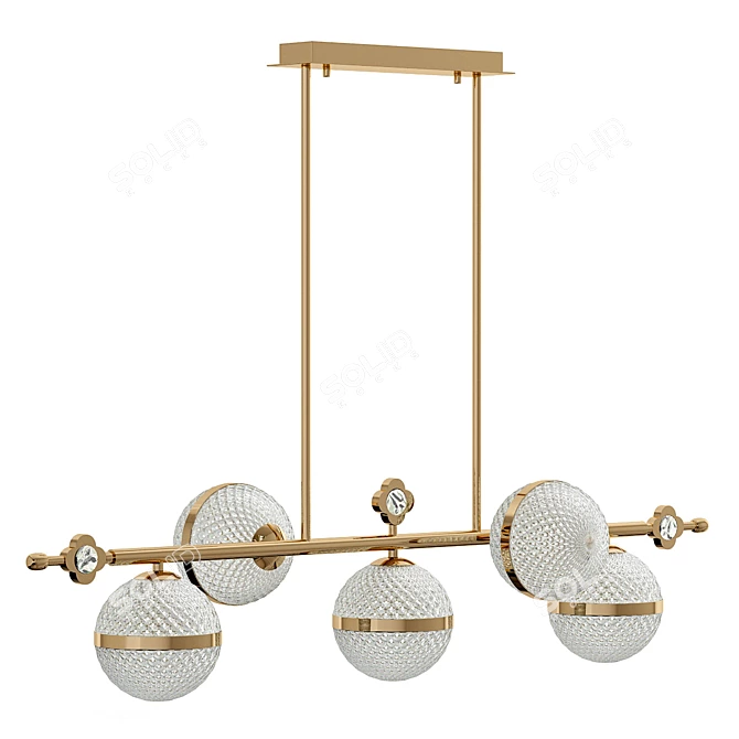 Elegant Laura Long Design Lamps 3D model image 1