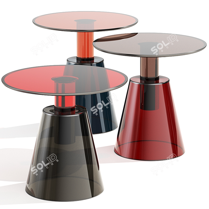 Ilia: Sleek Coffee Side Table 3D model image 1