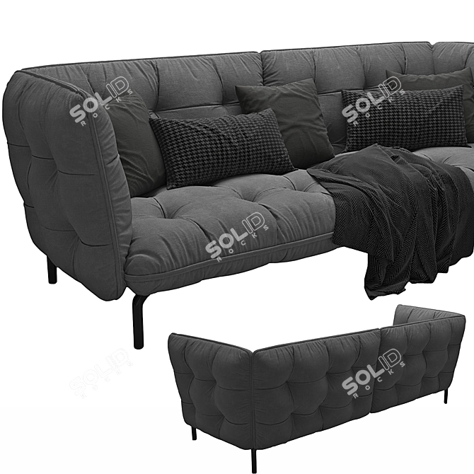 Modern Husk Sofa by BB.Italia 3D model image 2