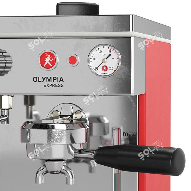 Swiss Precision Espresso Machine 3D model image 6