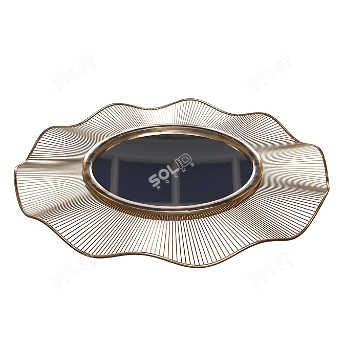 Title: Elegant Olympia Mirror by Arteriors 3D model image 2