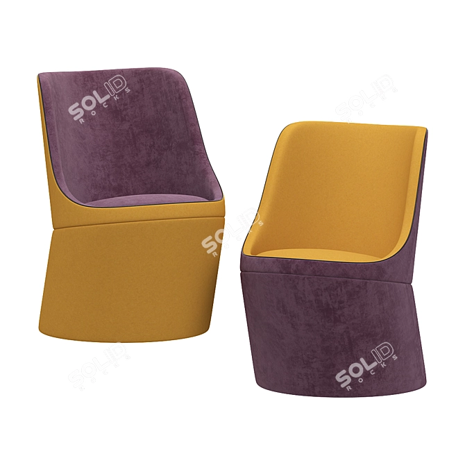 Sleek and Stylish DIDI Chair 3D model image 1