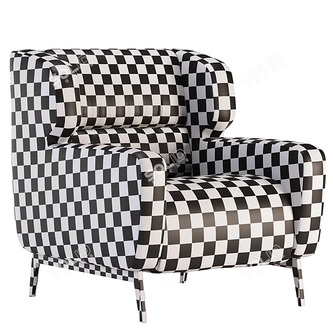 Dienne Salotti Noel Chair: Modern, Stylish Seating 3D model image 3
