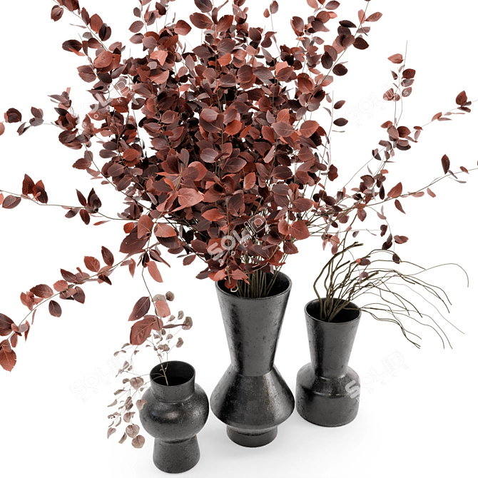 Rusty Concrete Indoor Plants - Set 270 3D model image 2