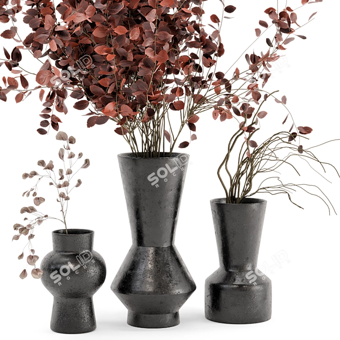 Rusty Concrete Indoor Plants - Set 270 3D model image 3