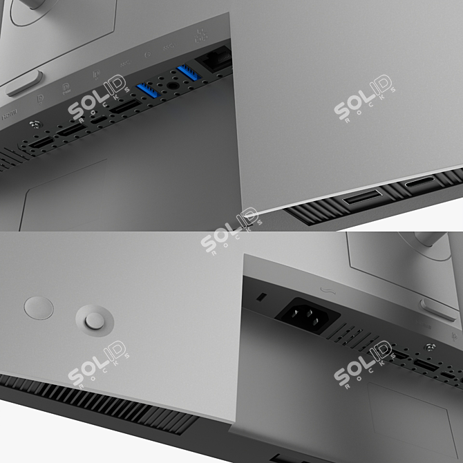 Dell UltraSharp 24" LCD Monitor 3D model image 4