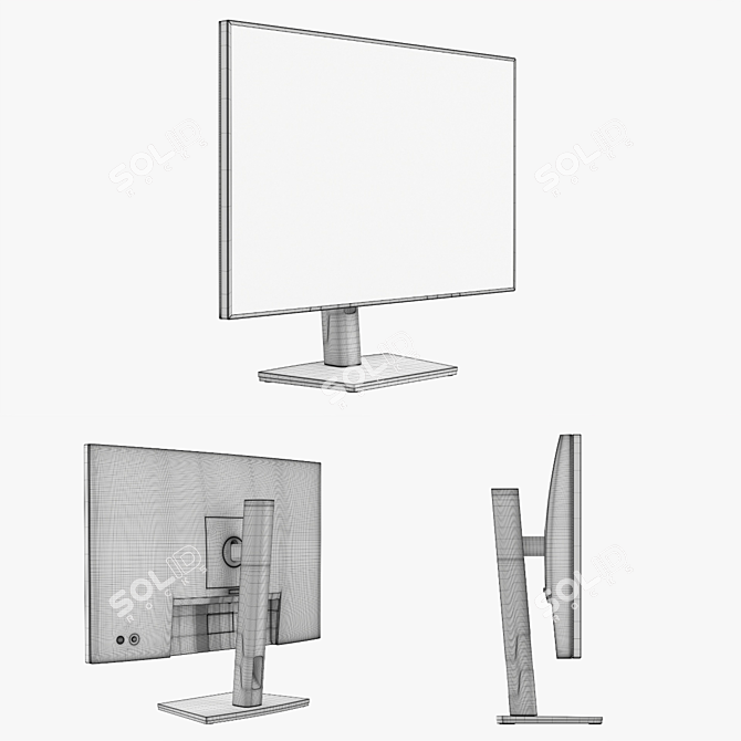 Dell UltraSharp 24" LCD Monitor 3D model image 5