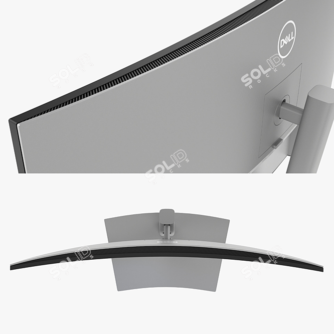 Dell Curved 38-inch UltraSharp Monitor 3D model image 3