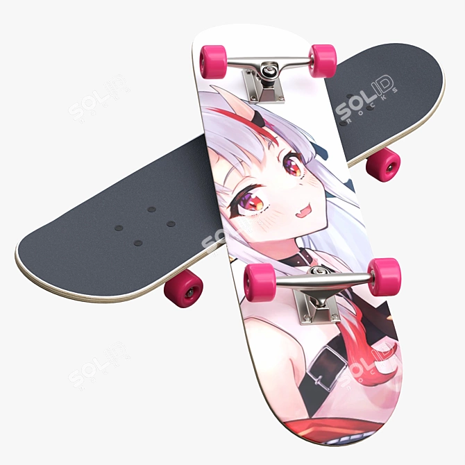 Pro Skateboard 02: High-Quality Textures, Precise Geometry 3D model image 1