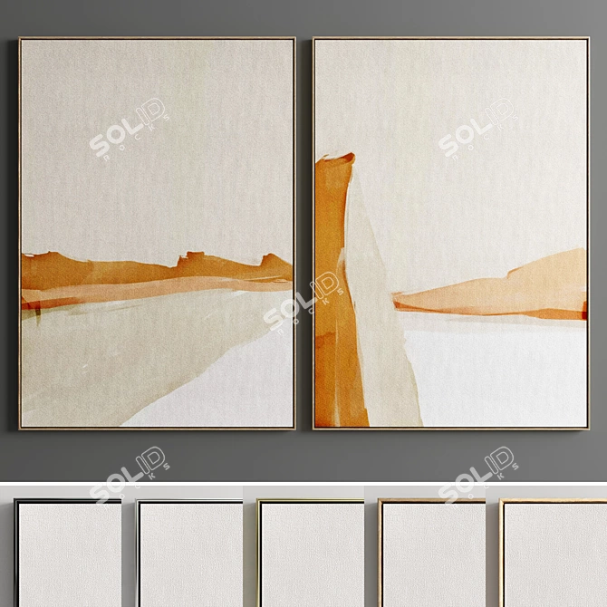 Elegant Frames Collection 3D model image 1