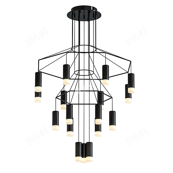 Modern VIBIA Pendant Light 3D model image 1