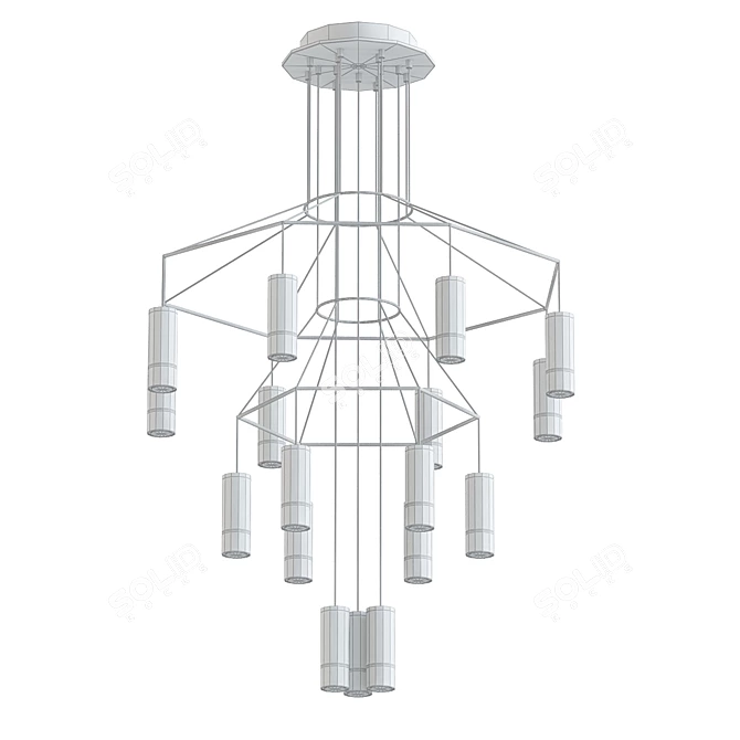 Modern VIBIA Pendant Light 3D model image 2