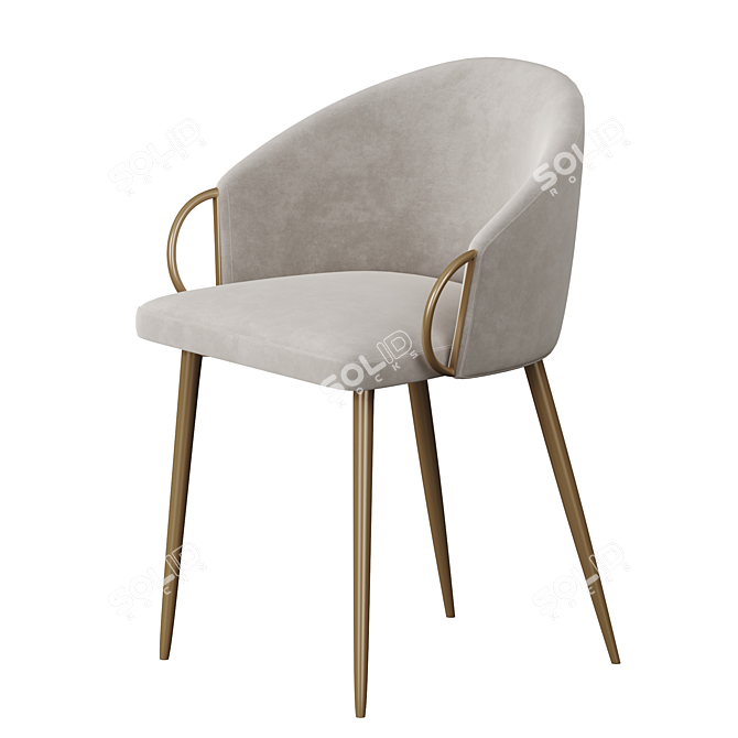 Modern Claire Counter Chair 3D model image 2