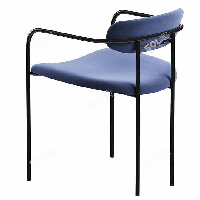 Modern Parker Dining Chair 3D model image 4