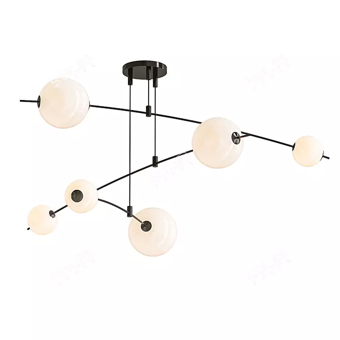 Sleek Modern Freer Lighting 3D model image 1