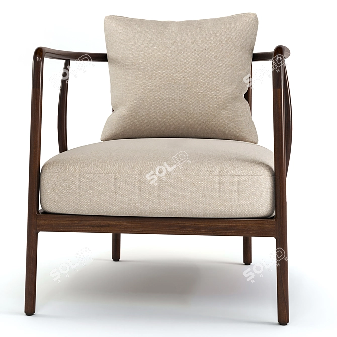 Griggs Chair: Modern Comfort in Sleek Design 3D model image 3