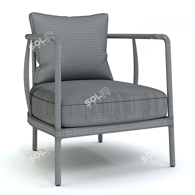 Griggs Chair: Modern Comfort in Sleek Design 3D model image 4