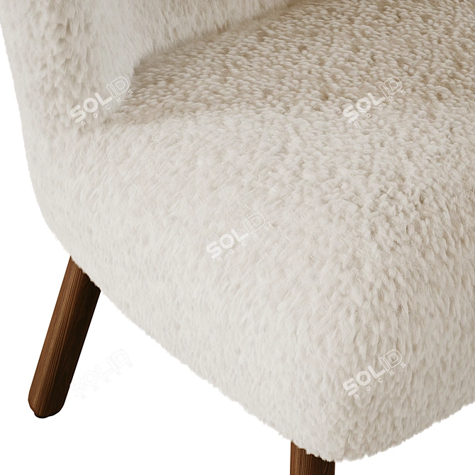 ZARA HOME Terry Armchair 3D model image 5