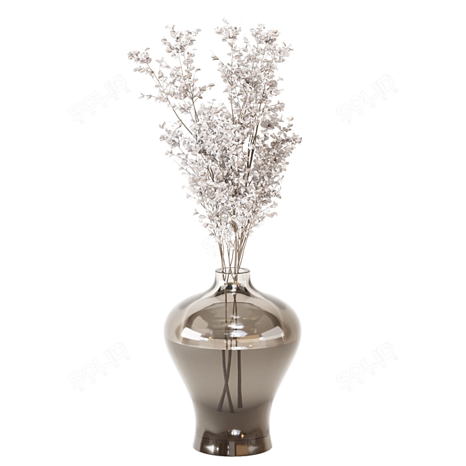 Glass Pot Plants: Indoor Greenery 3D model image 13