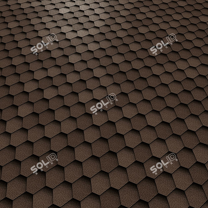 Flexible Roof Tiles: SHINGLAS Sonata 3D model image 2