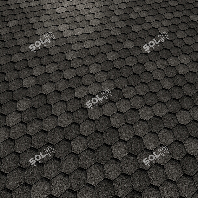 Flexible Roof Tiles: SHINGLAS Sonata 3D model image 3