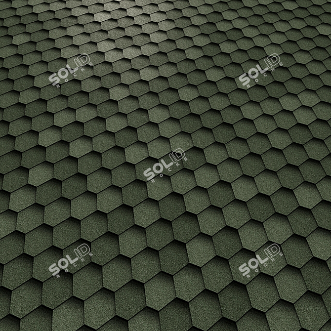 Flexible Roof Tiles: SHINGLAS Sonata 3D model image 4