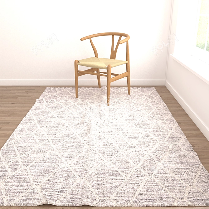 Versatile Rug Set with VRayFur 3D model image 2