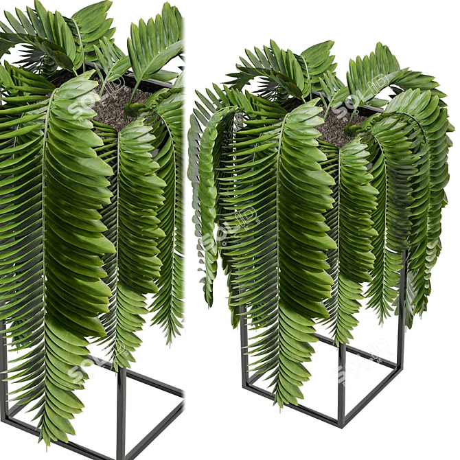  Greenery in Ferm Living Bau Pot 3D model image 1