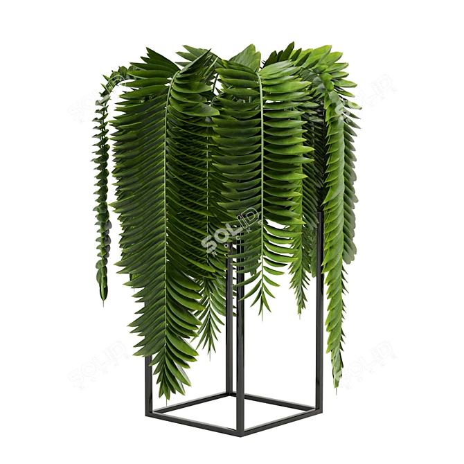  Greenery in Ferm Living Bau Pot 3D model image 3