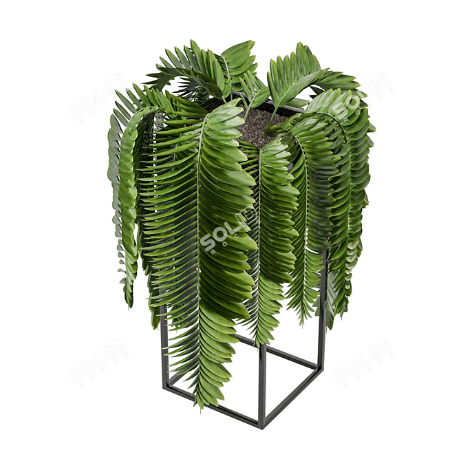  Greenery in Ferm Living Bau Pot 3D model image 4